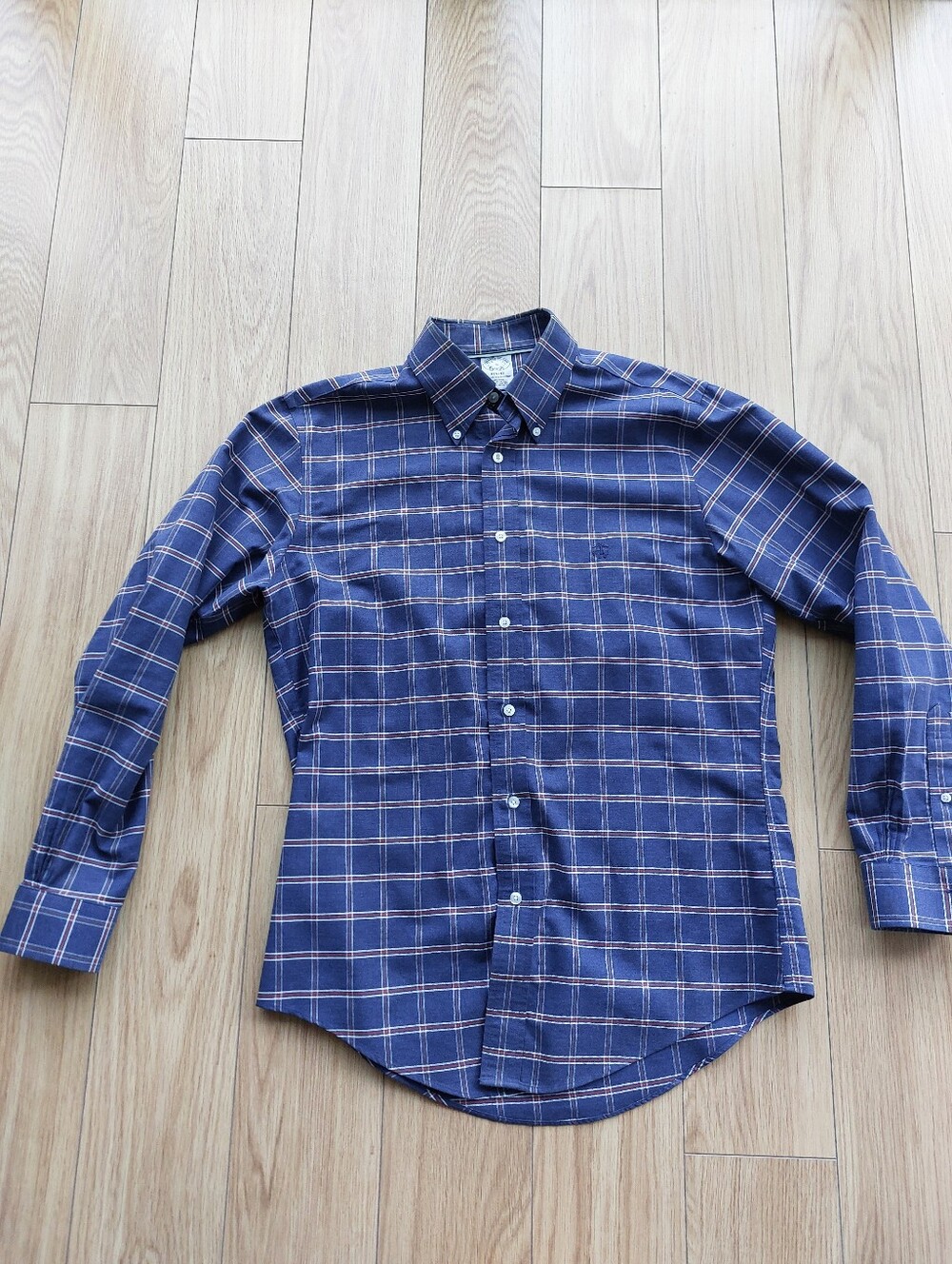 Brooks Brothers Blue Plaid Button-Down Shirt